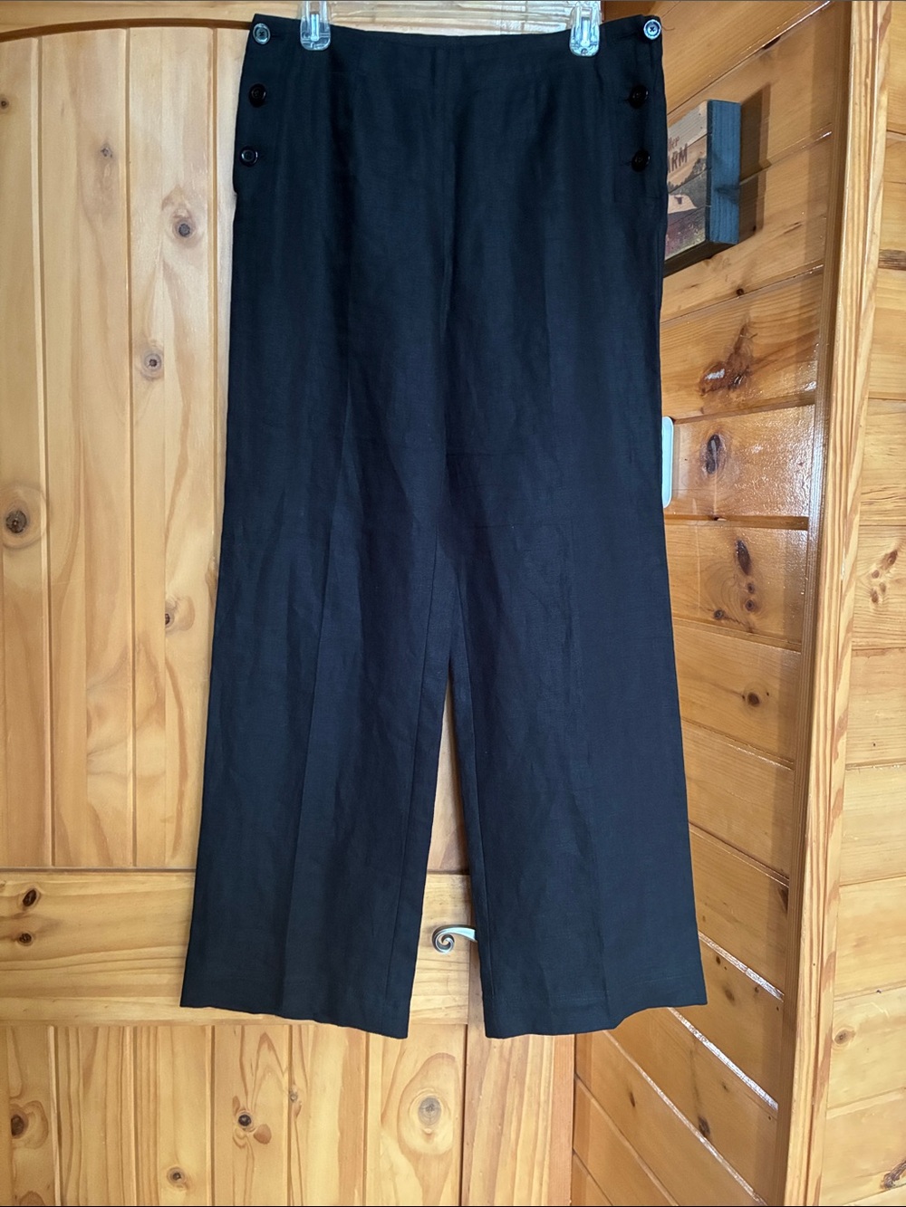 Linen classic quiet lyxury minimalist closet staple wide leg pants